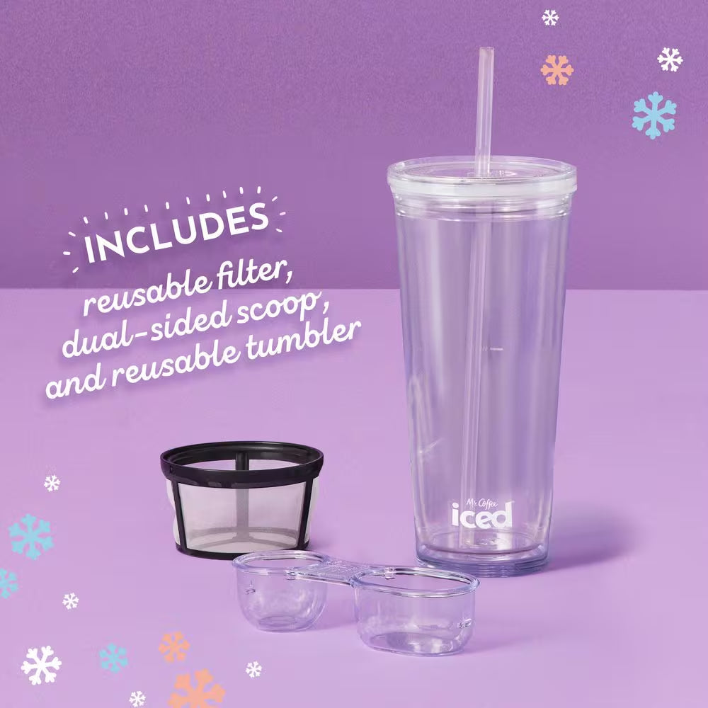 Single-Serve Cup Coffee Maker, Black Finish, Drip Coffee Maker with Frappe, Iced, and Hot Coffee Maker and Blender